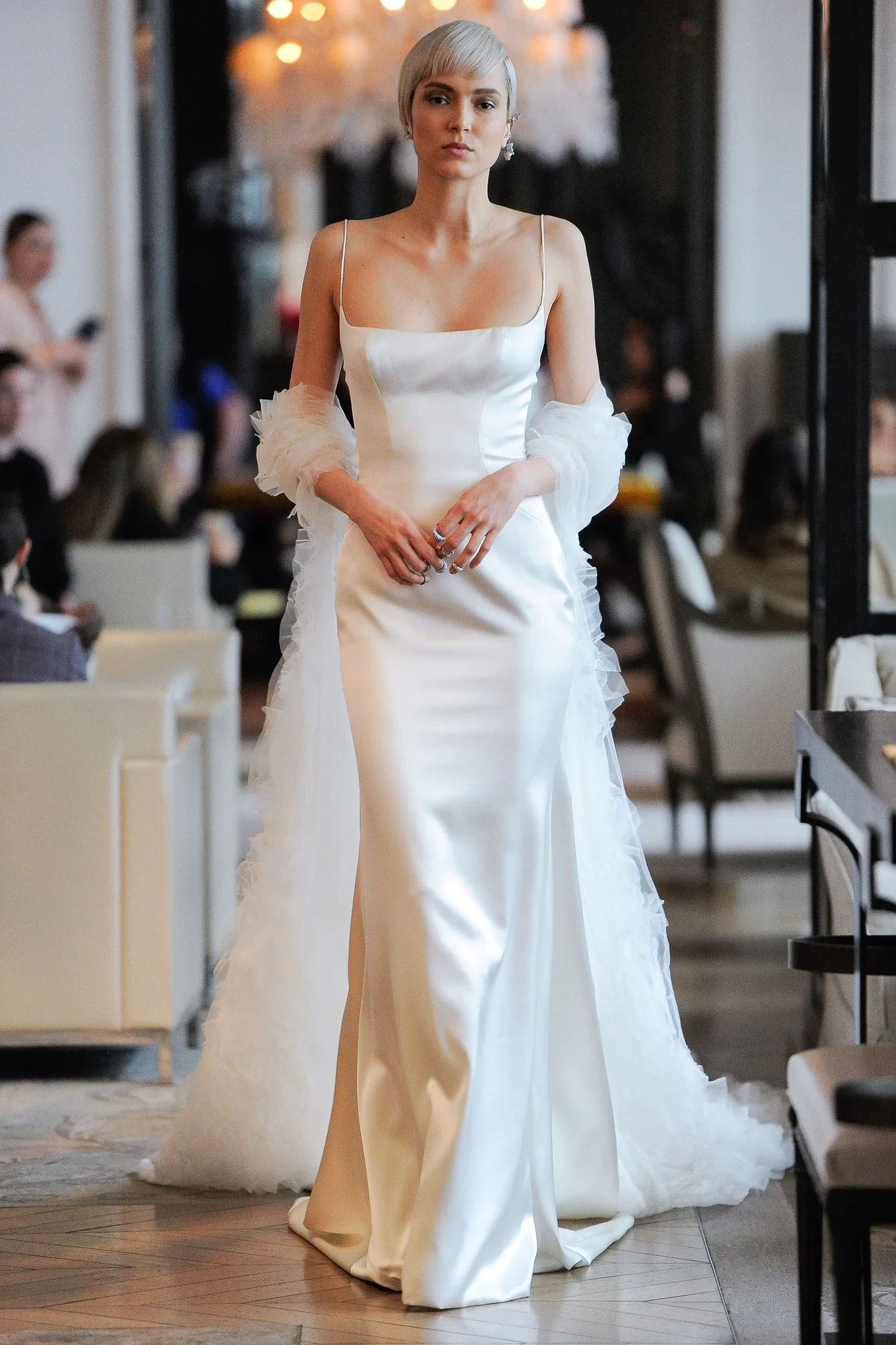 A model wears the Ines Di Santo Robin dress at a reception